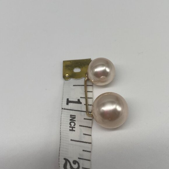 2pcs Pearl Brooch Pin Gold Tone Waist Buckle Fixed Clothes Scarf Delicate Durabl - Picture 2 of 6